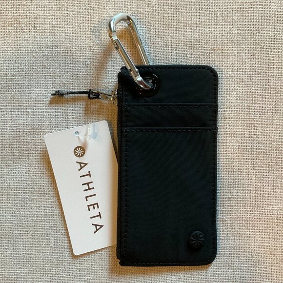NWT Athleta Coffee Run Wallet 2.0, Black - Picture 2 of 7